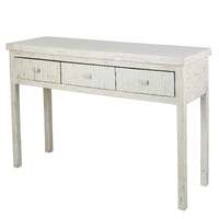 Mother of Pearl Inlay Console Table Cream/Natural