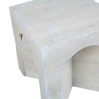 Arch Mango Wood Side Table