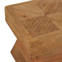 Elroi Reclaimed Pine Wood Square Side Table