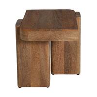 Wooden Block Side Table