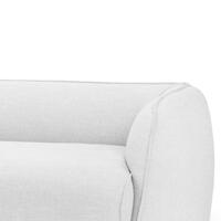 Brooklyn 3 Seater Left Chaise Fabric Sofa - Light Texture Grey