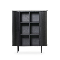 Danica 1.18 (H) Wooden Storage Cabinet - Full Black