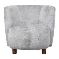 Chenille Armchair Grey