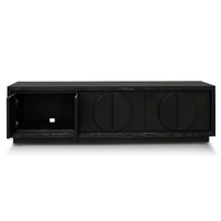 Chloe 2m Entertainment TV Unit - Textured Espresso Black