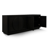 Chloe 2m Buffet Unit - Textured Espresso Black