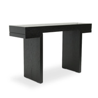 Jenson 1.3m Console Table - Textured Expresso Black