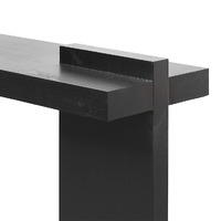 Jack 1.6m ELM Console Table - Full Black