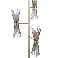 Pristine Deco Spike Floor Lamp, Brass