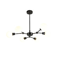 Grette 6 Lights Pendant Light - Opal Glass