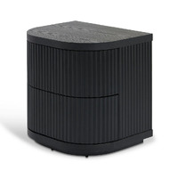Cosmos Bedside Table - Full Black