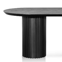 Samuel 2.2m Dining Table - Black Oak