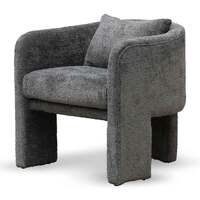 Kylie Fabric Armchair - Iron Grey