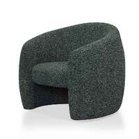 Monet Fabric Armchair - Green Boucle