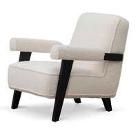 Den Armchair - Ivory White Sherpa