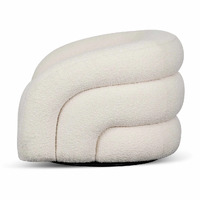 Arena Armchair - Ivory White Boucle