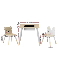 Annie 3PCS Kids Table and Chairs Set