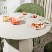 Sorrento 120cm Dining Table, Putty