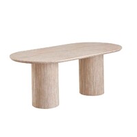 Mile Dining Table, Limestone