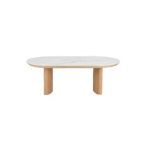 Lawrence Coffee Table, Natural with Ceramic