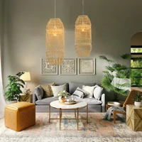 Zinnia Rattan Pendant Light - Small