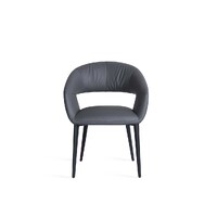 Luca Set of 2 Dining Chair, Charcoal