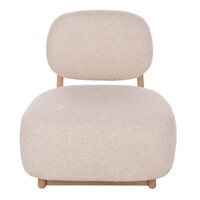 Tatum Armchair, Off White & Natural