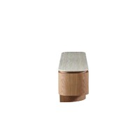 Windsor TV Entertainment Unit - White Travertine Matte Marble Top