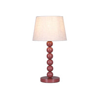 Pearl Orb Table Lamp - Rust