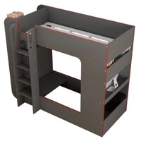 Beyond King Single Gaming Bunk Bed with Desk & Shelves