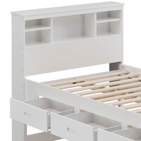 Anaheim King Single Captain Storage Bed with Trundle