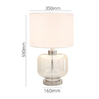 Bonnie White Glass Table Lamp
