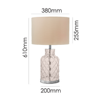 Ariel Buff – Glass Table Lamp