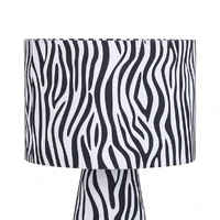 Momo Table Lamp, Zebra Print