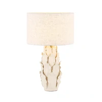 Layered Leaf Ceramic Table Lamp