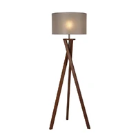 Easel Floor Lamp - Walnut
