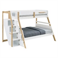Bergen Single Over Double Bunk Bed with Storage Staircase