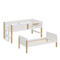 Bergen Single Over Single Bunk Bed with Single Trundle