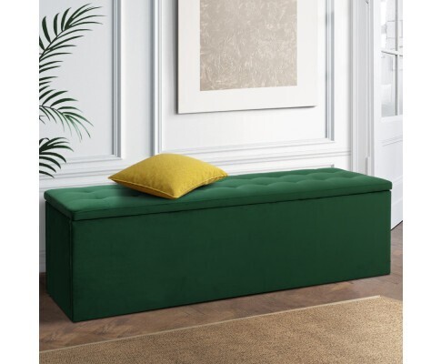Venus Velvet Blanket Box Green 140cm