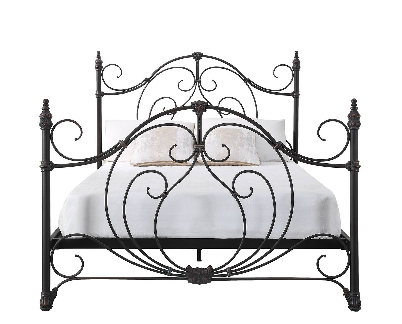 Bogart Cast and Wrought Iron Bed Queen & King Size Wesco Hub