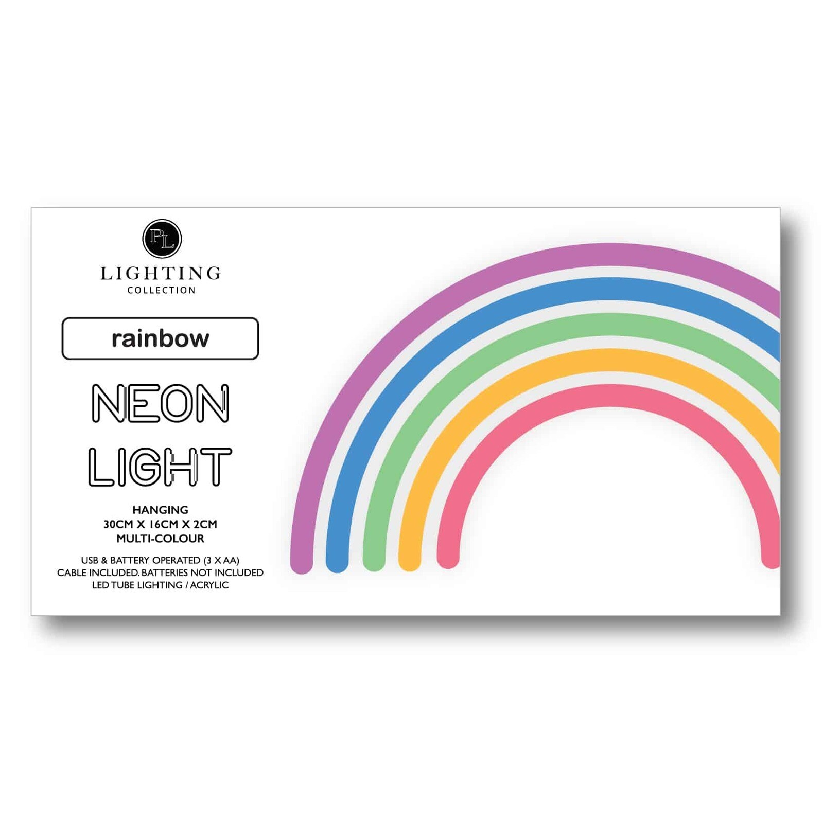 Rainbow LED Neon Hanging Light
