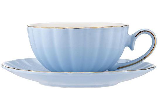 Parisienne Amour Blue Bell Teapot + 2 Teacup Set