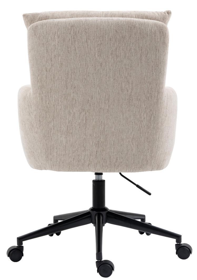 Mark Beige Linen Fabric Office Chair