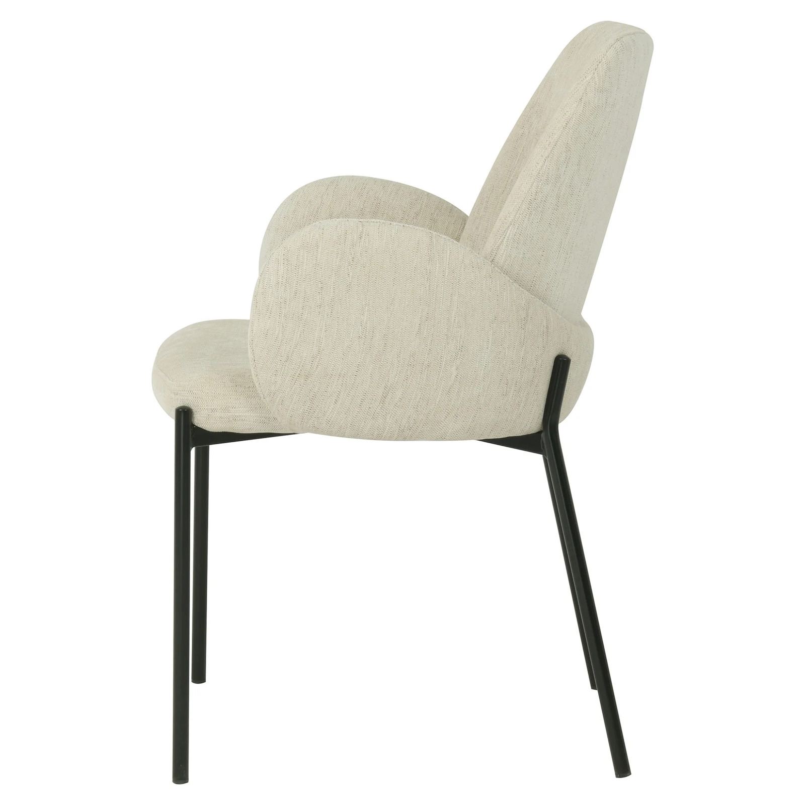 Lyka Upholstered Dining Chairs,  Oat Set of 2