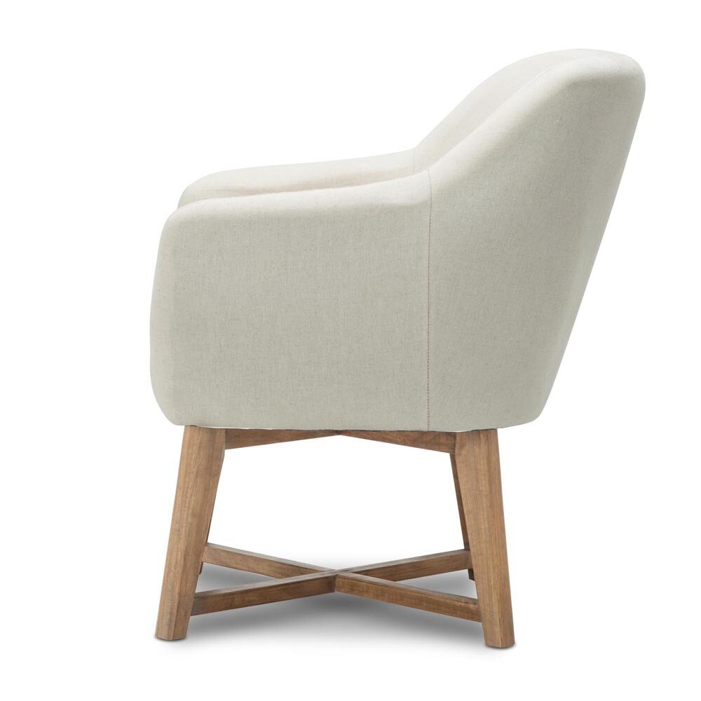Austin Fabric Tub Lounge Armchair - Beige