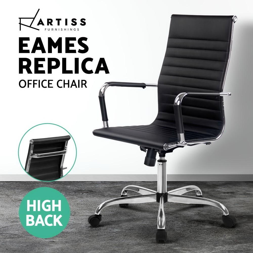 Eames Office Chair High Back - Black