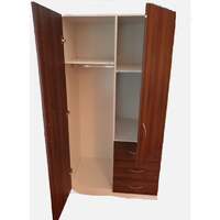 Zetland 2 Door 3 Drawer Wardrobe Walnut