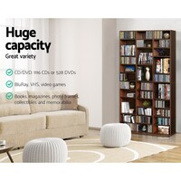 Cobar Adjustable Book Storage Shelf Rack Unit - Brown