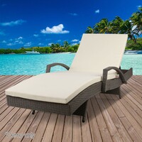 Outdoor Sun Lounge Grey