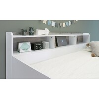 Castel Single Bunk Bed with Shelves and Drawers