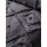 Adalyn Charcoal Quilt Cover Set - Queen